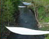 Aussetzung – 03/2002 – Eisen, Gewebe – 350 × 70 × 70 cm
