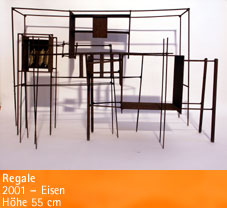 Regale – 2001 – Eisen – Höhe 55 cm