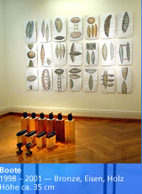 Boote — 1998 – 2001 — Bronze, Eisen, Holz — Höhe ca. 35 cm