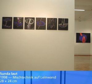 Sunda laut— 1998 — Mischtechnik auf Leinwand — 28 × 24 cm